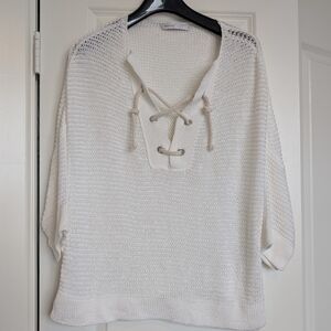 Skovhuus Boxy Sweater Mande In Italy in Cream